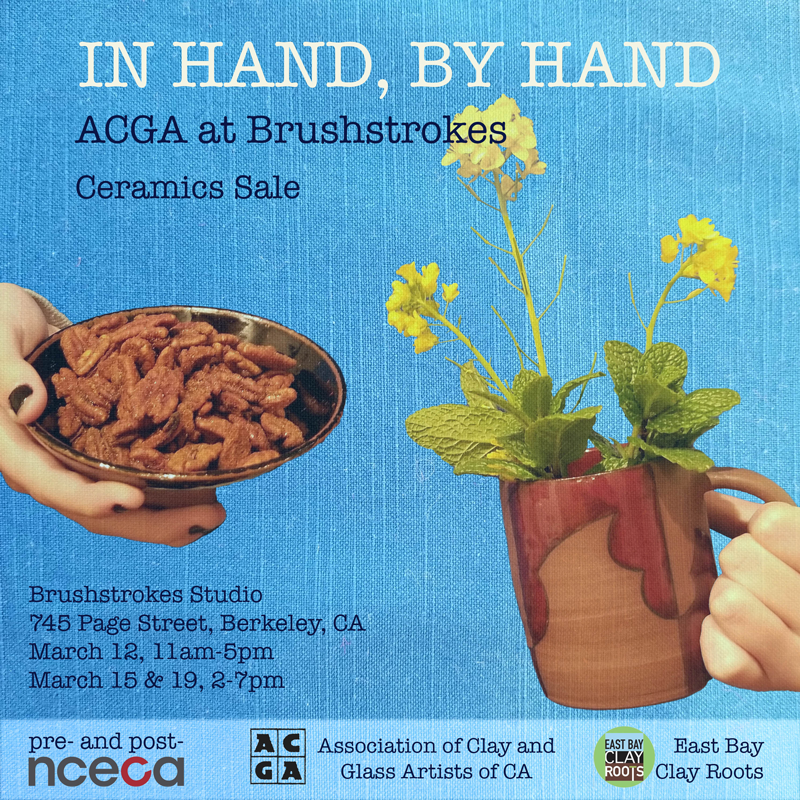 In Hand By Hand Ceramics Sale at Brushtrokes, concurrent with NCECA